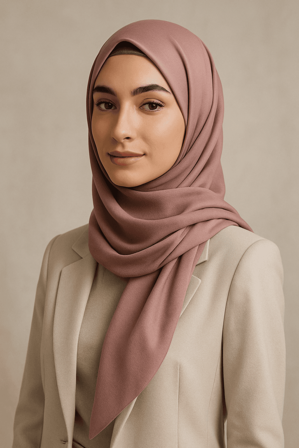 Premium Jersey Hijab - #D6D2CD